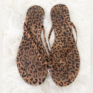 Tkees Leopard Print Flip Flops